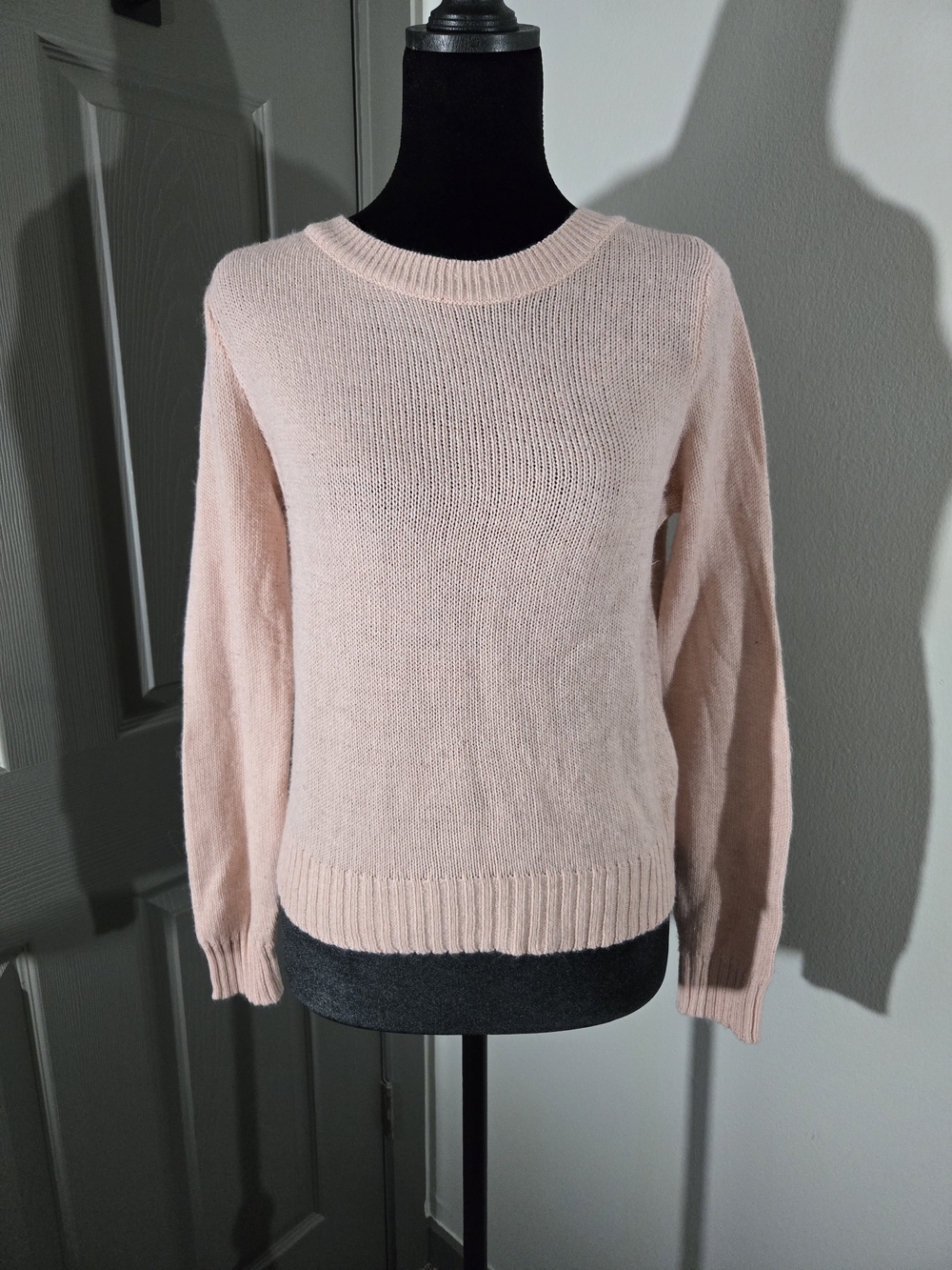 Divided Pale Pink Crewneck Sweater